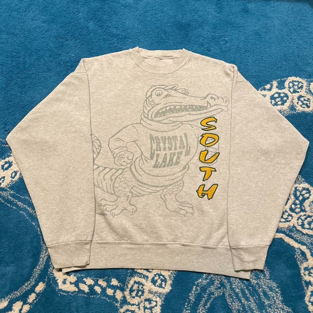mens grey crewneck